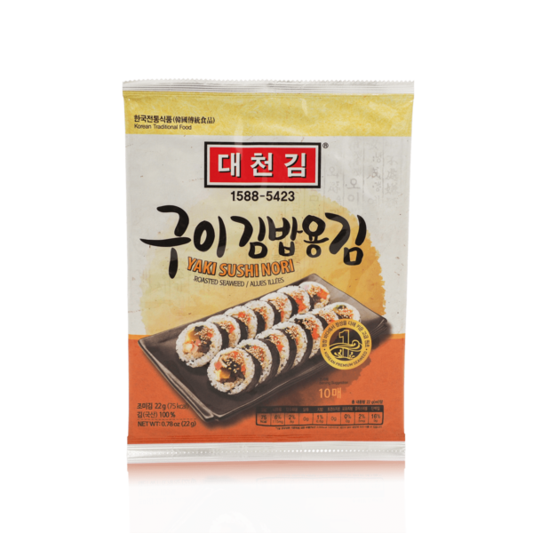 Roasted Seaweed Yaki Sushi Nori - Daechon - 10x2,2g