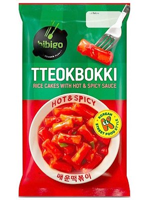 Tteokbokki Hot & Spicy - Bibigo - 360g