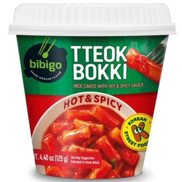 Tteokbokki Hot & Spicy - Bibigo - Cup 125g