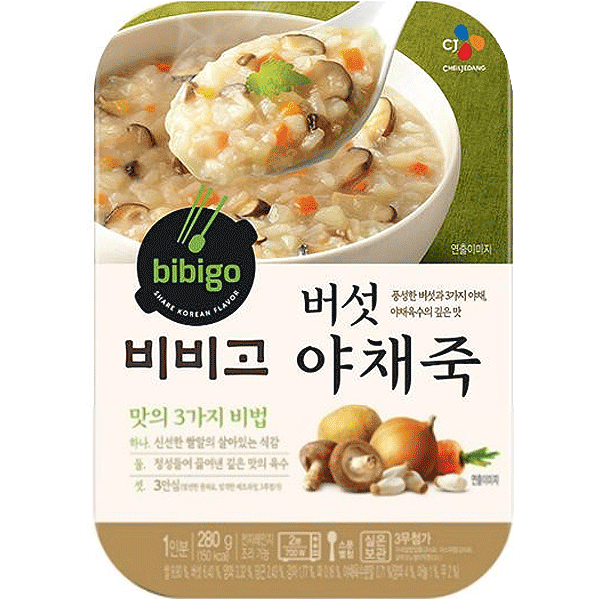 Rice Porridge with Vegetables and Mushroom - CJ 280g