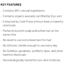 Cold Press Avocado Nourishing Scalp 4 - Rated Green