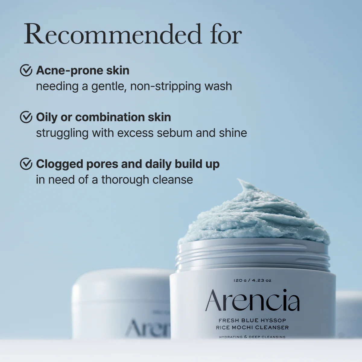 Arencia_Fresh Blue Hyssop Rice Mochi Cleanser_6 Arencia_Fresh Blue Hyssop Rice Mochi Cleanser_6