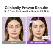 Numbuzin – No. 9 NAD+ BIO Lifting-sil Full Face Mask Set, 4 pieces_3