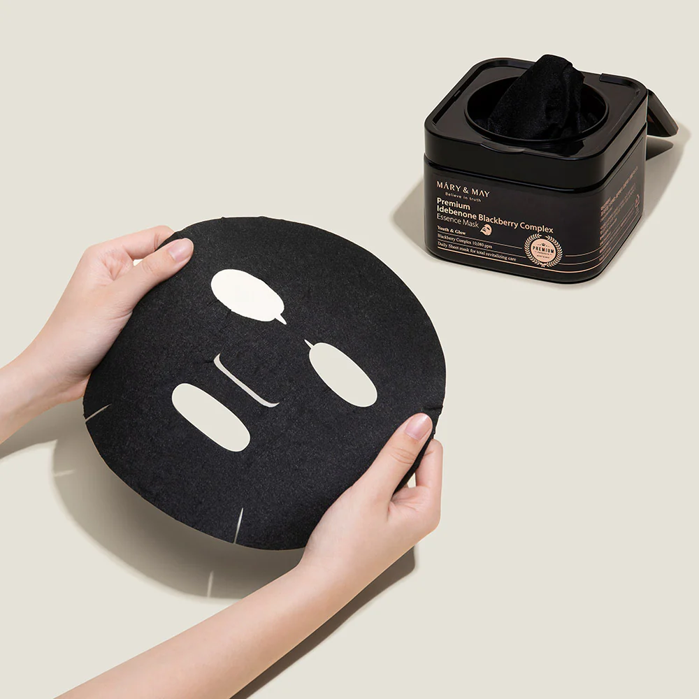Mary&May Premium Idebenone Blackberry Complex Essence Mask_3 Mary&May Premium Idebenone Blackberry Complex Essence Mask_3