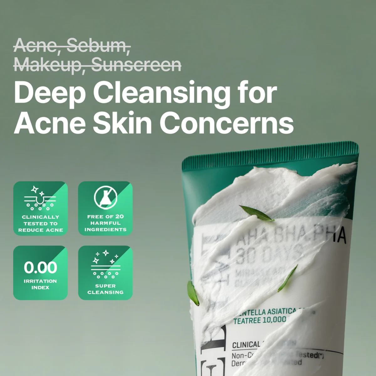 Some By Mi AHA BHA PHA 30 Days Miracle Acne Clear Foam_4 Some By Mi Mousse miracle anti-acné Some By Mi BHA PHA 30 jours_4