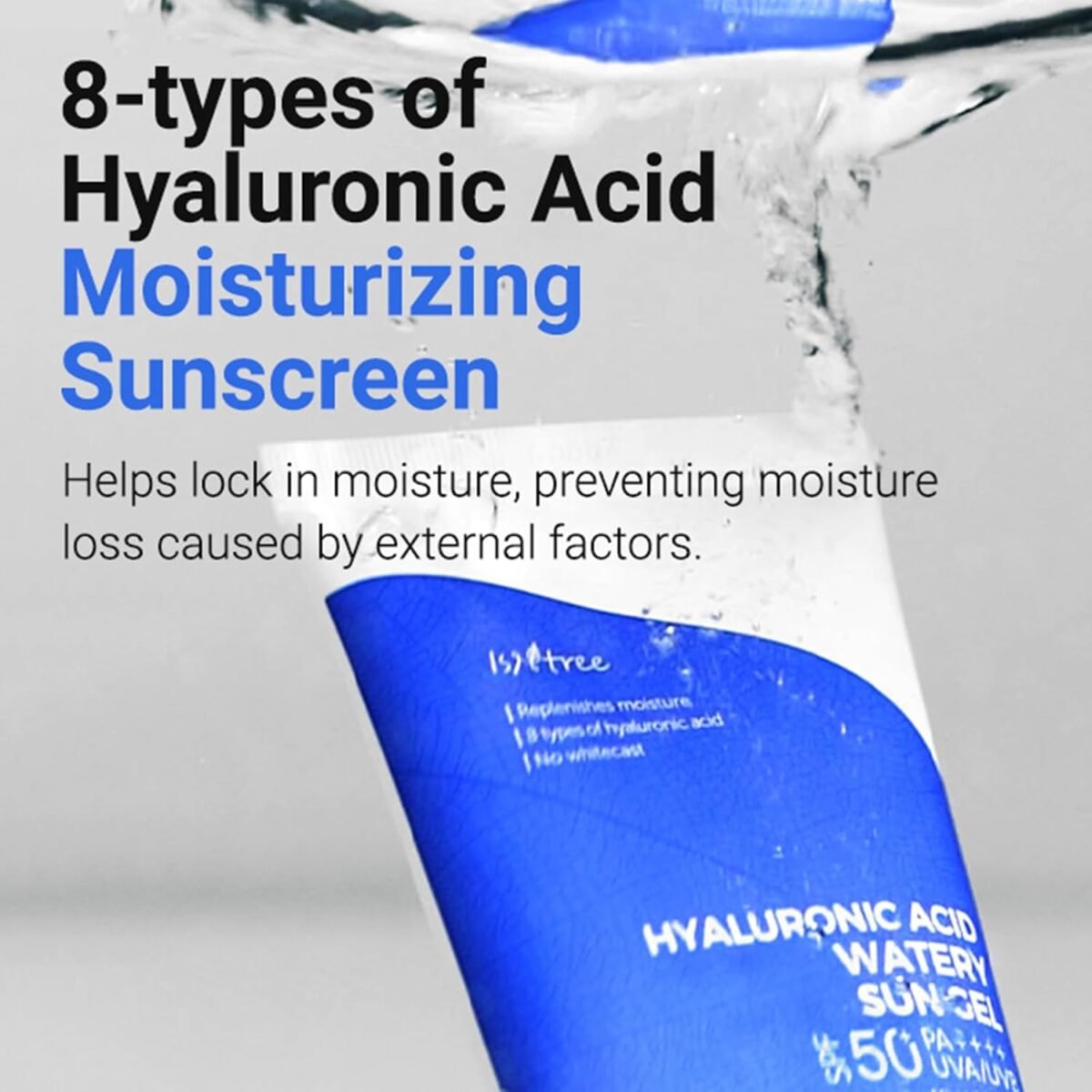 Isntree_Hyaluronic Acid Watery Sun Gel_4 Isntree_Gel solaire aqueux à l'acide hyaluronique_4