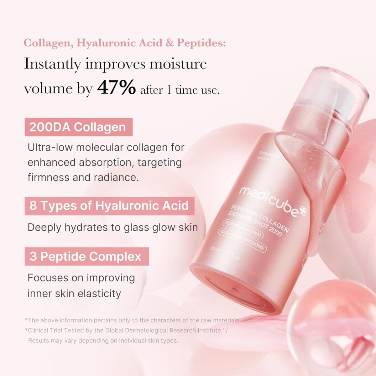 MEdicube_PDRN Pink Collagen Exosome Shot Serum 2000_2 MEdicube_PDRN Sérum aux exosomes de collagène rose 2000_2