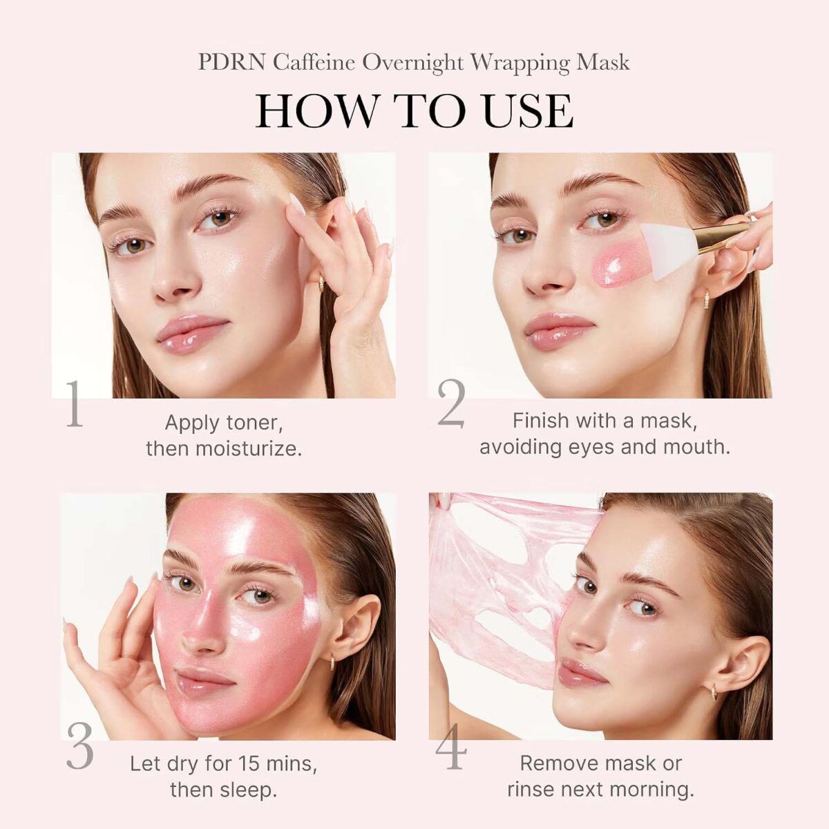 MEDICUBE PDRN Pink Caffeine Night Wrapping Mask_4 MEDICUBE PDRN Roze cafeïne-nachtmasker_4